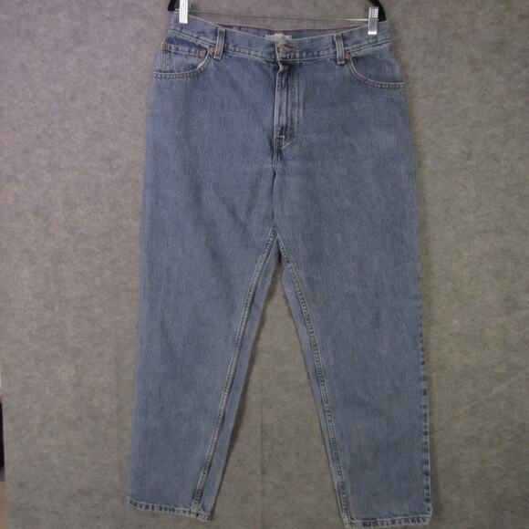 Levi's 550 Jeans Womens 16 Blue Relaxed Tapered Leg High Rise Denim Light Wash - Picture 1 of 9